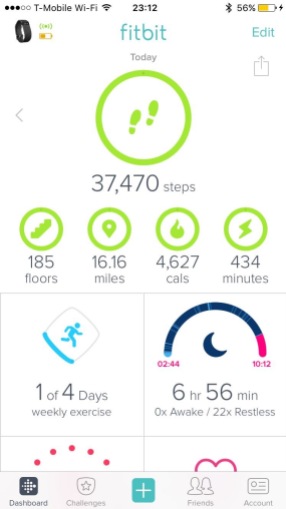 How many steps we walked on Friday!!